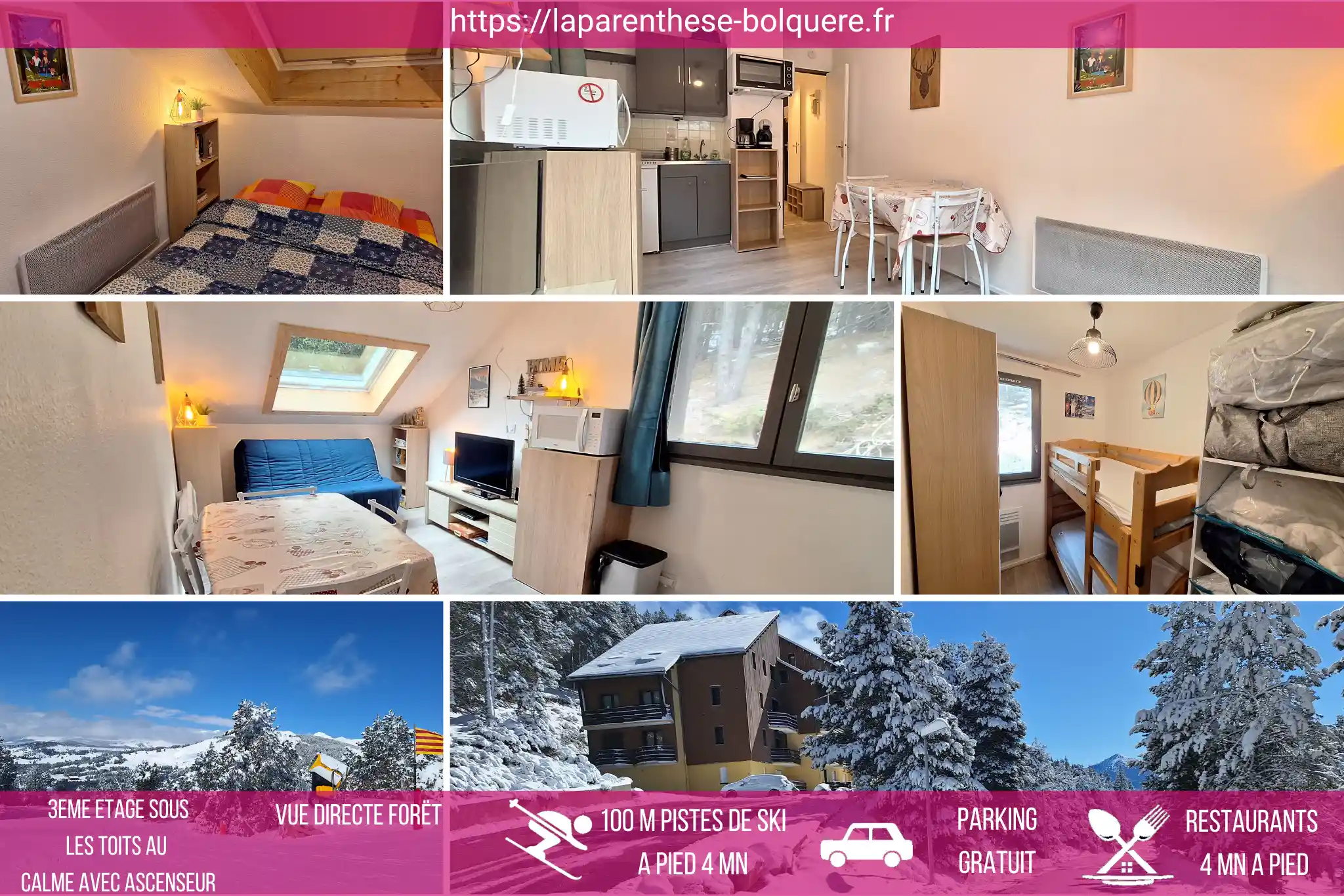 Appartement La Parenthèse Bolquère point de départ montagne mer